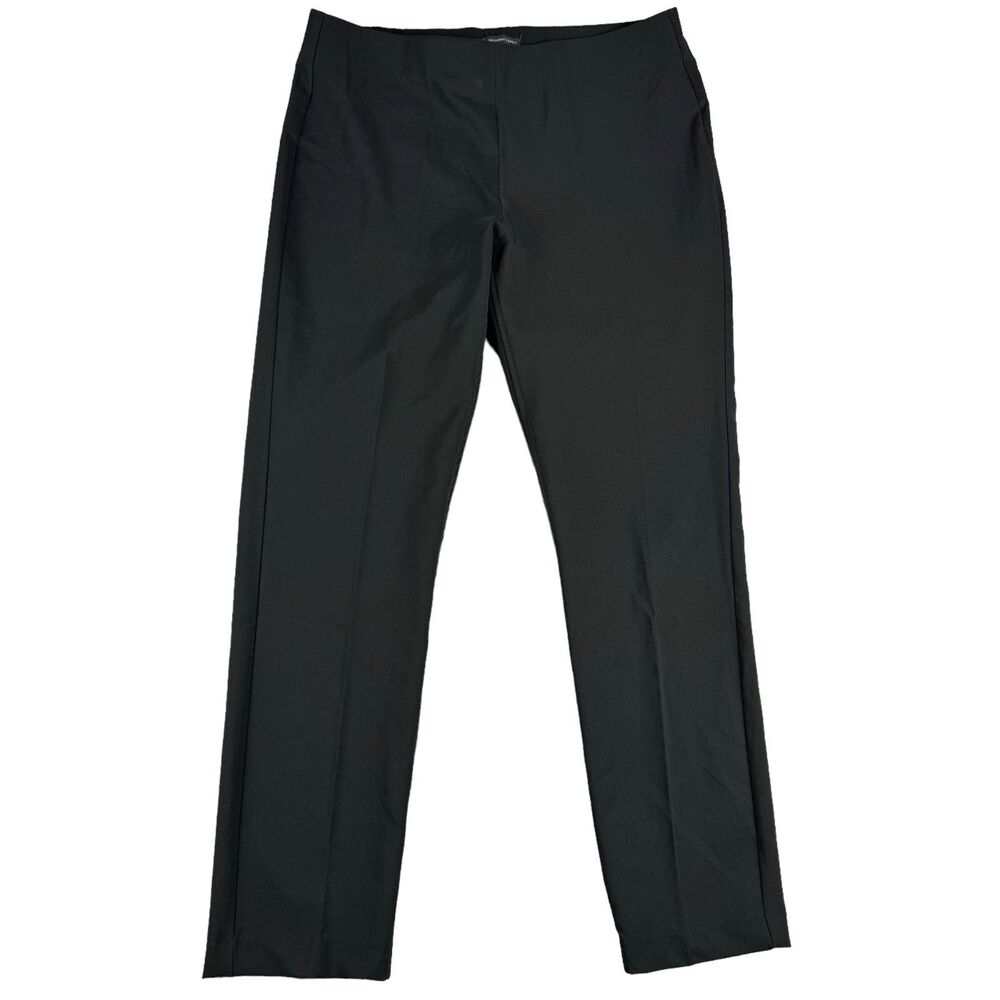 Adrianna Papell Dress Pants Women’s 6 Black Pull On Trousers Straight Leg Career